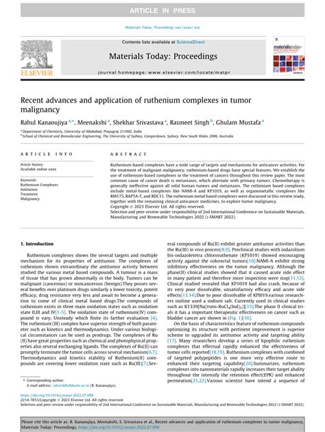 ruthenium lump|Recent advances and application of ruthenium complexes in .